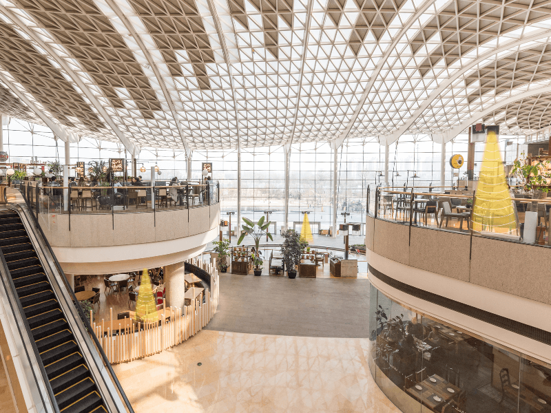 商場(chǎng)中應(yīng)用定向音箱