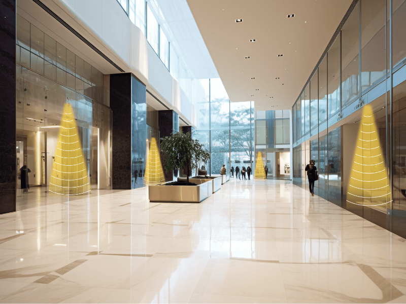 商場(chǎng)中應(yīng)用定向音箱