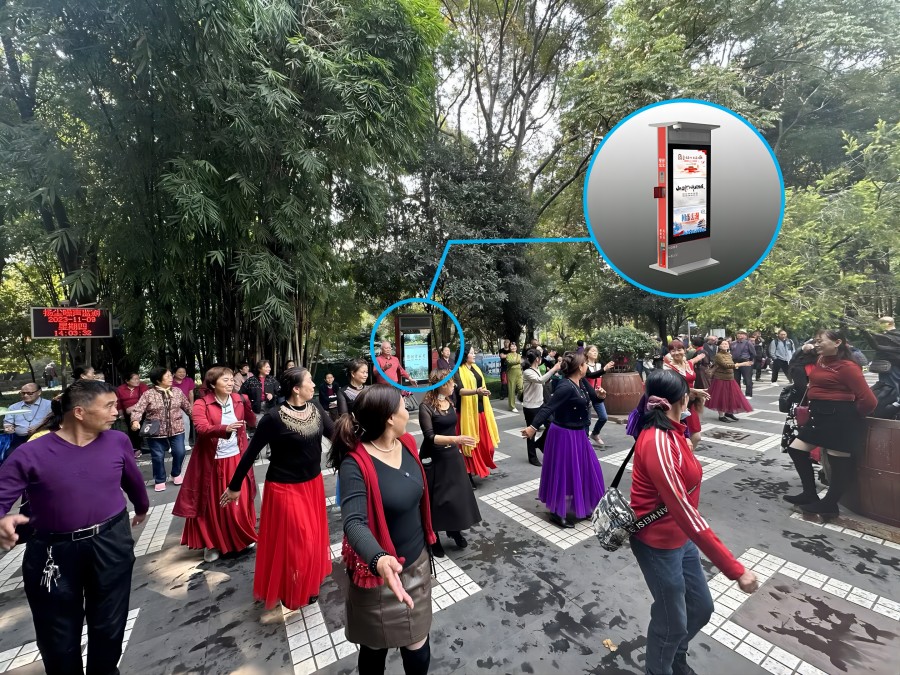 成都人民公園的智慧廣場(chǎng)舞系統(tǒng)