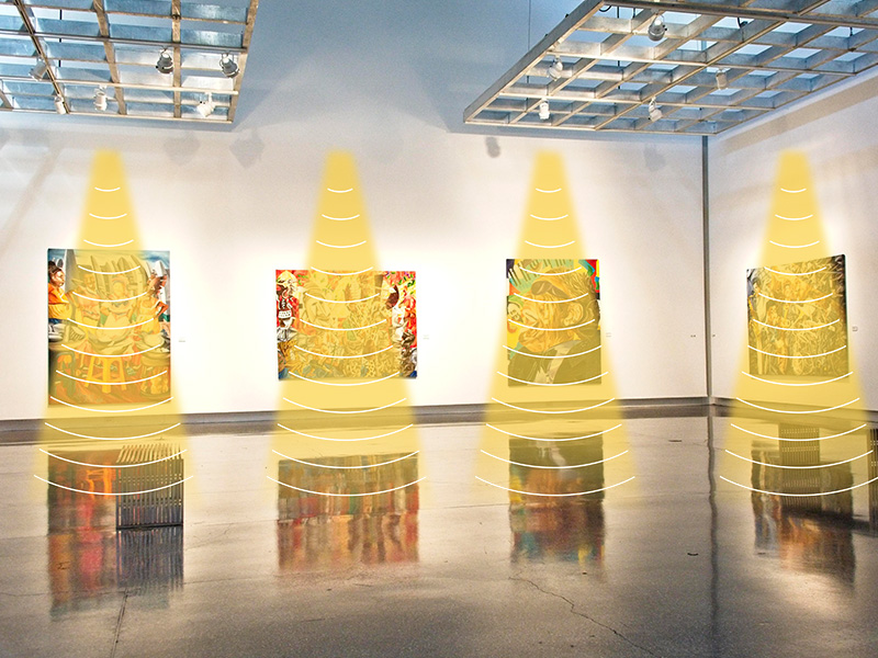 畫廊應用定向音響