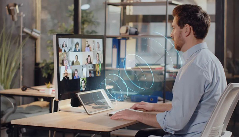 商務(wù)辦公使用定向音箱聚音屏