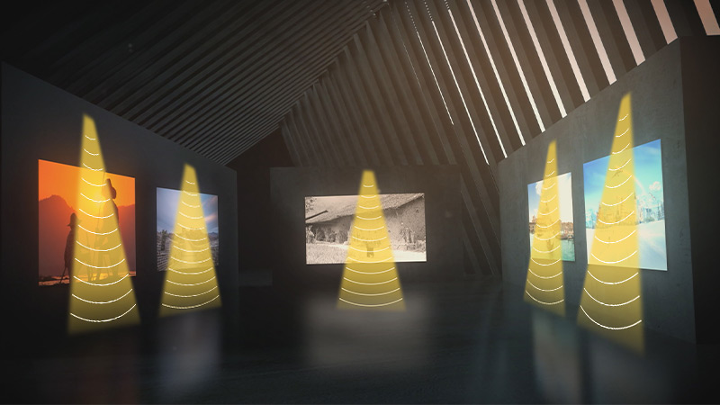 藝術(shù)展定向音響